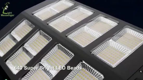 Venda imperdível 500W 1500W 150 Iluminação de economia de energia solar com sensor de movimento Lâmpada de inundação Melhor Lampara Tudo em um Jardim Estrada Ao ar livre Lâmpada de rua solar LED alimentada